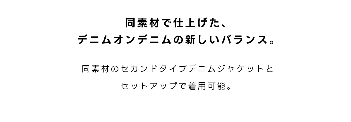 NEW JEANS Loose Straight Denim／DENIM SET－UP STYLE for MEN