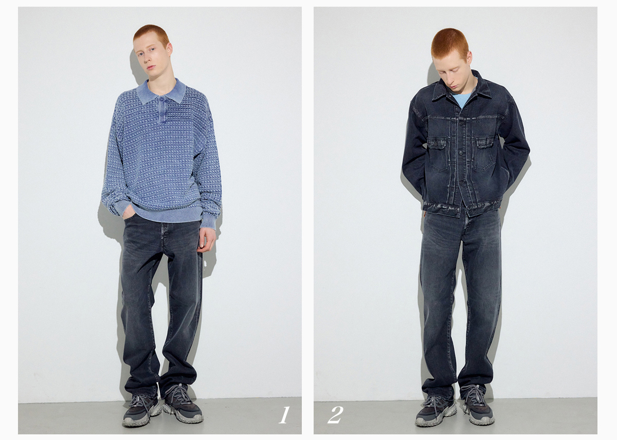 NEW JEANS Loose Straight Denim／DENIM SET－UP STYLE for MEN