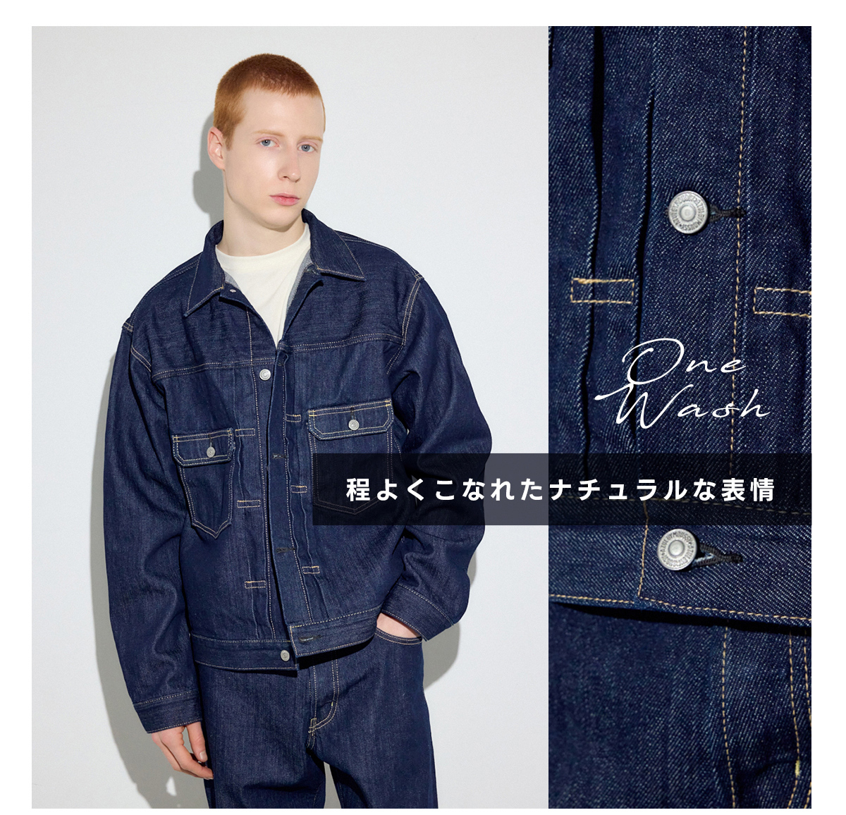 NEW JEANS Loose Straight Denim／DENIM SET－UP STYLE for MEN