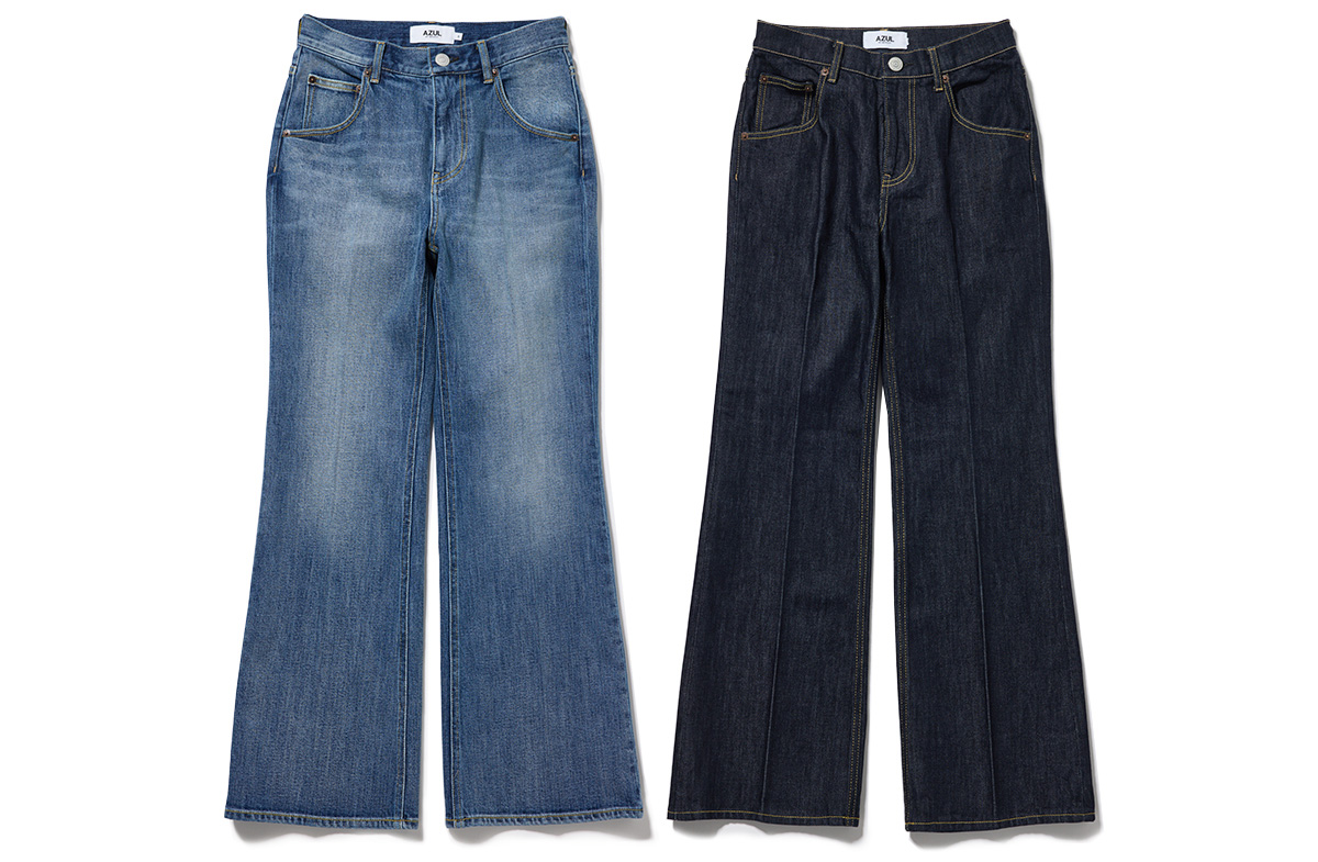AZUL BY MOUSSY（アズールバイマウジー） | NEW JEANS vol.2 AZUL DENIM ／ Center Press Flare Denim forWOMEN