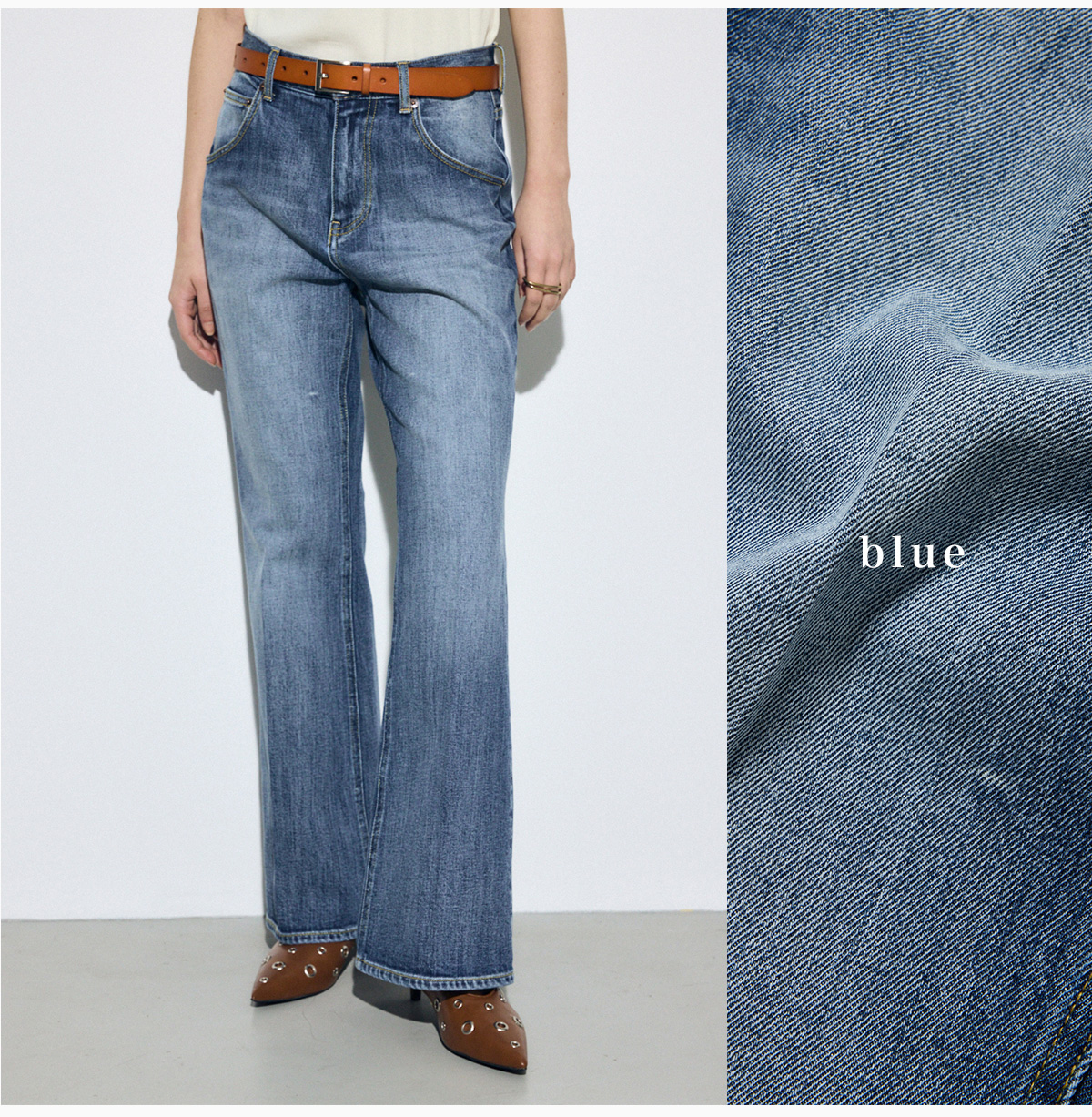 AZUL BY MOUSSY（アズールバイマウジー） | NEW JEANS vol.2 AZUL DENIM ／ Center Press Flare Denim forWOMEN
