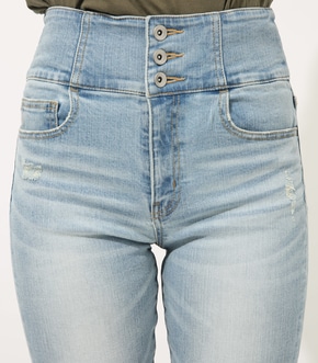 ハイウエストボタンデニムスキニー Azul By Moussy アズールバイマウジー 公式通販サイト