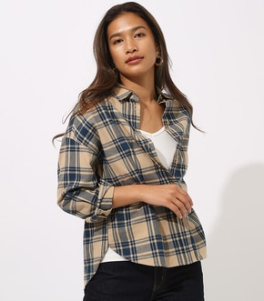 CHECK DROP SHOULDER SHIRT