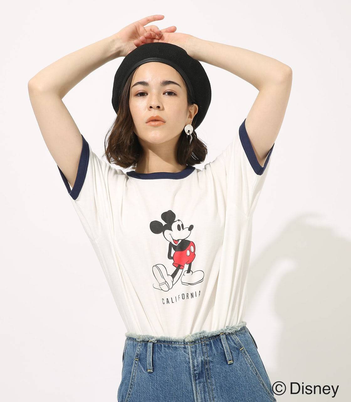 リンガーミッキーtシャツ Azul By Moussy アズールバイマウジー 公式通販サイト