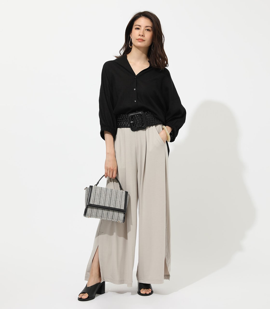 3月8日まで期間限定価格 アイスクリーンガウチョパンツ Azul By Moussy アズールバイマウジー 公式通販サイト