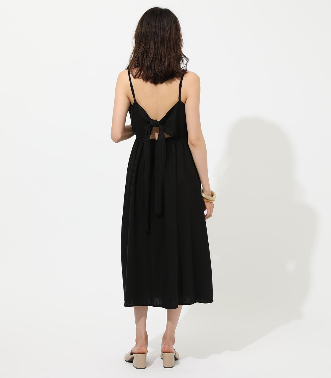 バックリボンリネンワンピース Azul By Moussy アズールバイマウジー 公式通販サイト