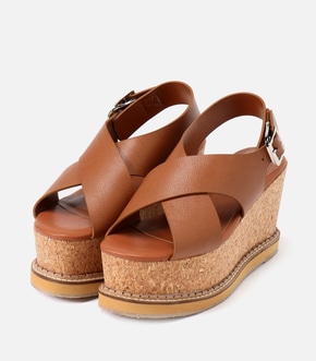 CORKHEEL WEDGE SANDALS