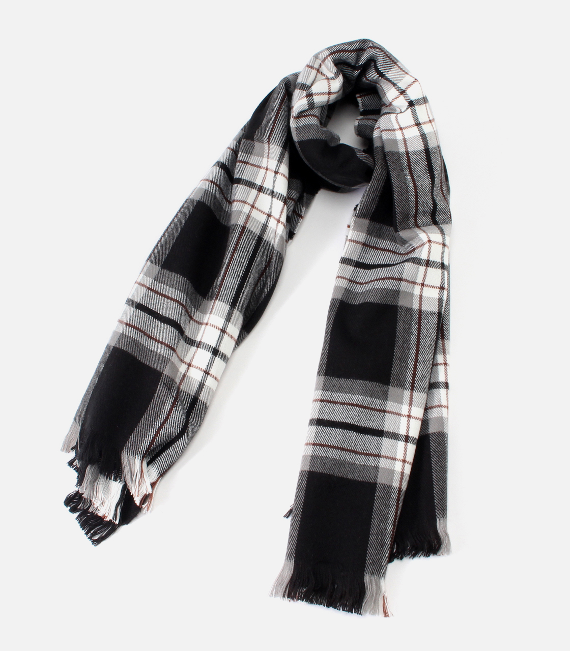 Large Check Stole ラージチェックストール Azul By Moussy アズールバイマウジー 公式通販サイト