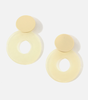 CIRCLE MARBLE EARRINGS/サークルマーブルピアス