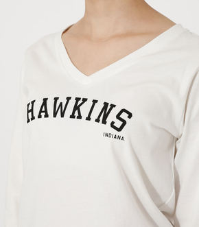 HAWKINS V/N LONG SLEEVE TEE/ホーキンスVネックロングスリーブTシャツ 詳細画像