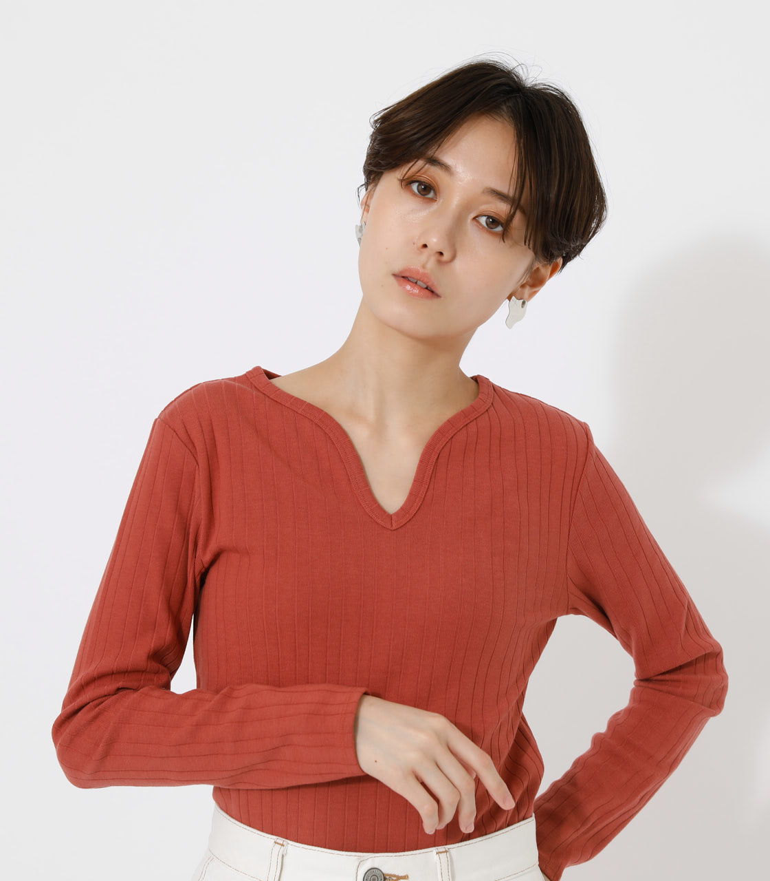 HEART NECK TOPS/ハートネックトップス｜AZUL BY MOUSSY（アズールバイ 