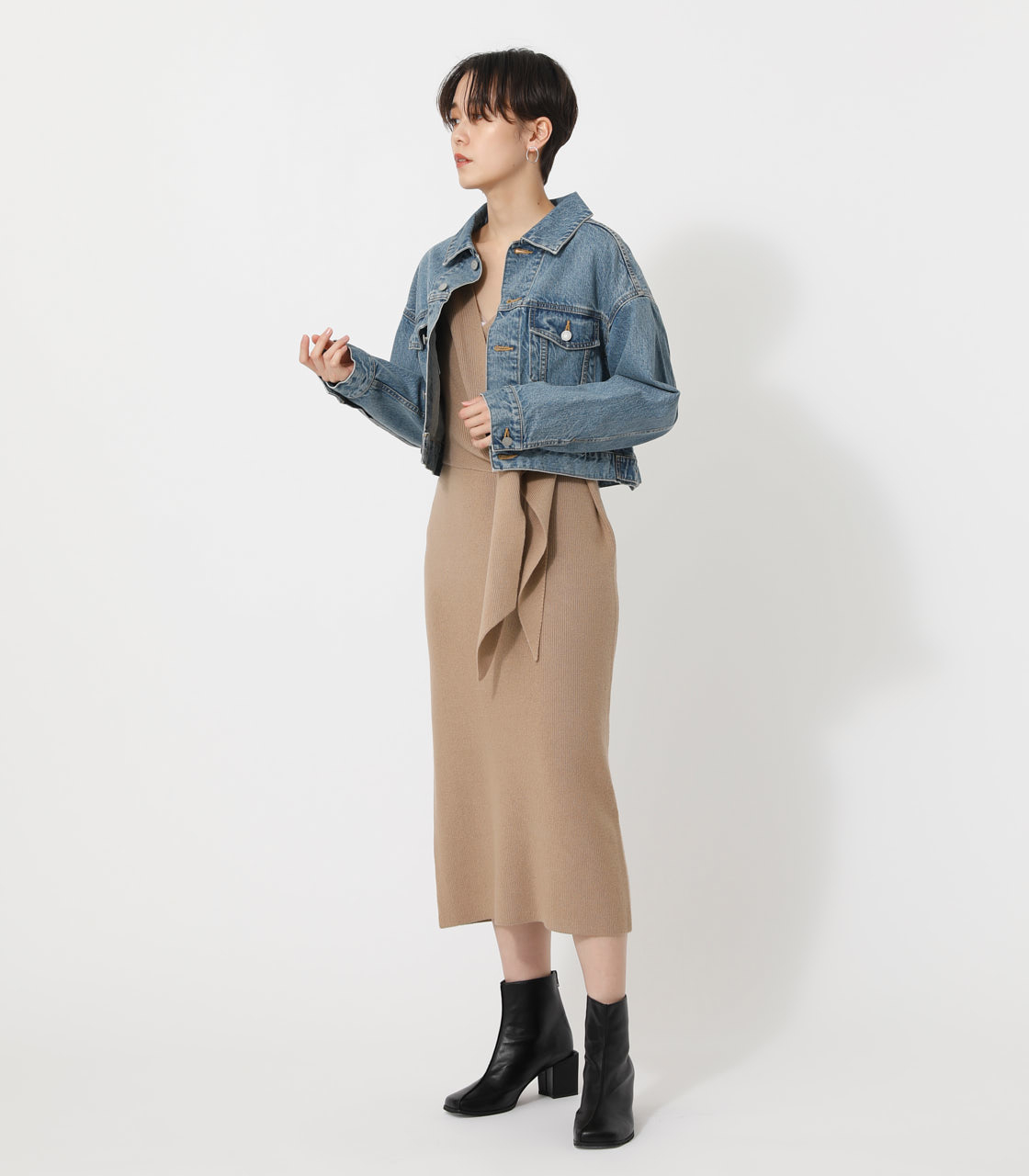 Over Short Denim Jacket オーバーショートデニムジャケット Azul By Moussy アズールバイマウジー 公式通販サイト