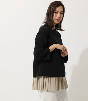 LAYER PLEATS COMBI TOP/レイヤードプリーツコンビトップ 詳細画像
