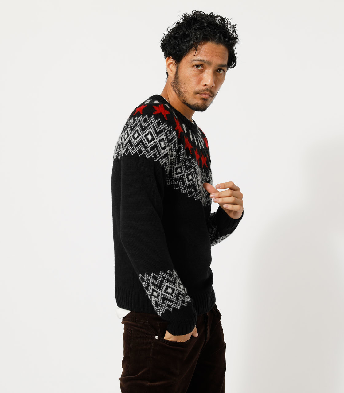 FAIR ISLE STAR KNIT/フェアアイルスターニット