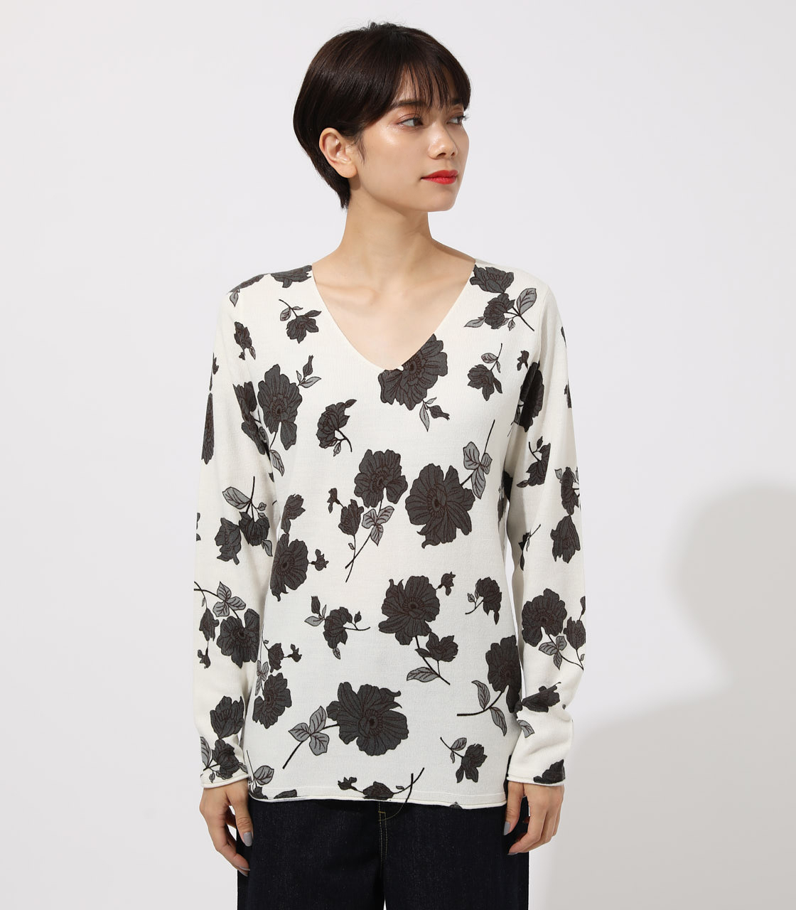 Nudie Flower Knit Tops ヌーディーフラワーニットトップス Azul By Moussy アズールバイマウジー 公式通販サイト