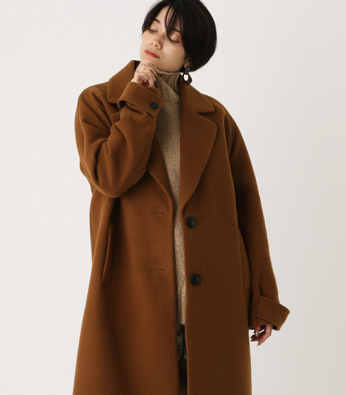OVER LOOSE CHESTER COAT⁄オーバールーズチェスターコート｜AZUL BY MOUSSY（アズールバイマウジー）公式通販サイト