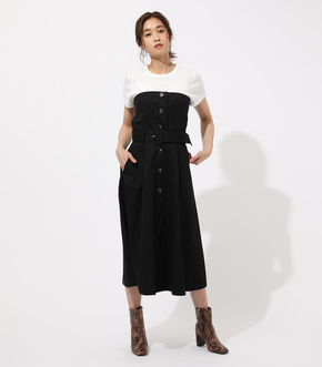 TRENCH BARE ONEPIECE/トレンチベアーワンピース