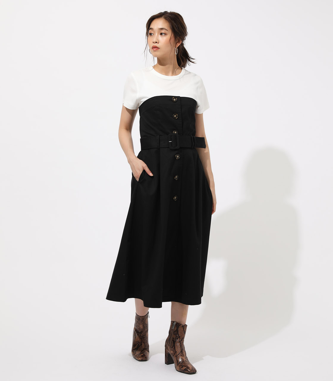 Trench Bare Onepiece トレンチベアーワンピース Azul By Moussy アズールバイマウジー 公式通販サイト