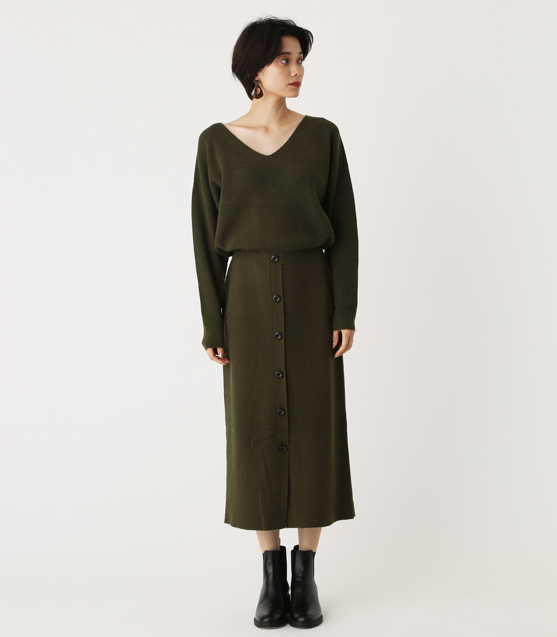 Front Button Browsing Onepiece フロントボタンブラウジングワンピース Azul By Moussy アズール バイマウジー 公式通販サイト