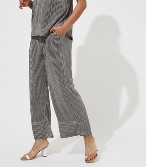 AFRICAN STRIPS PLEATED PANTS