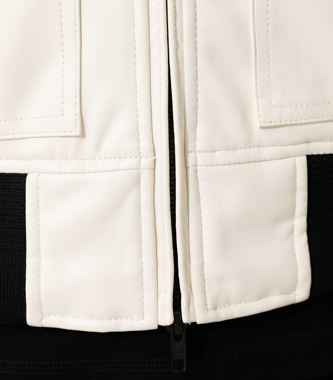 FAKE LEATHER THERMORE BLOUSON/フェイクレザーサーモアブルゾン 詳細画像 WHT 9