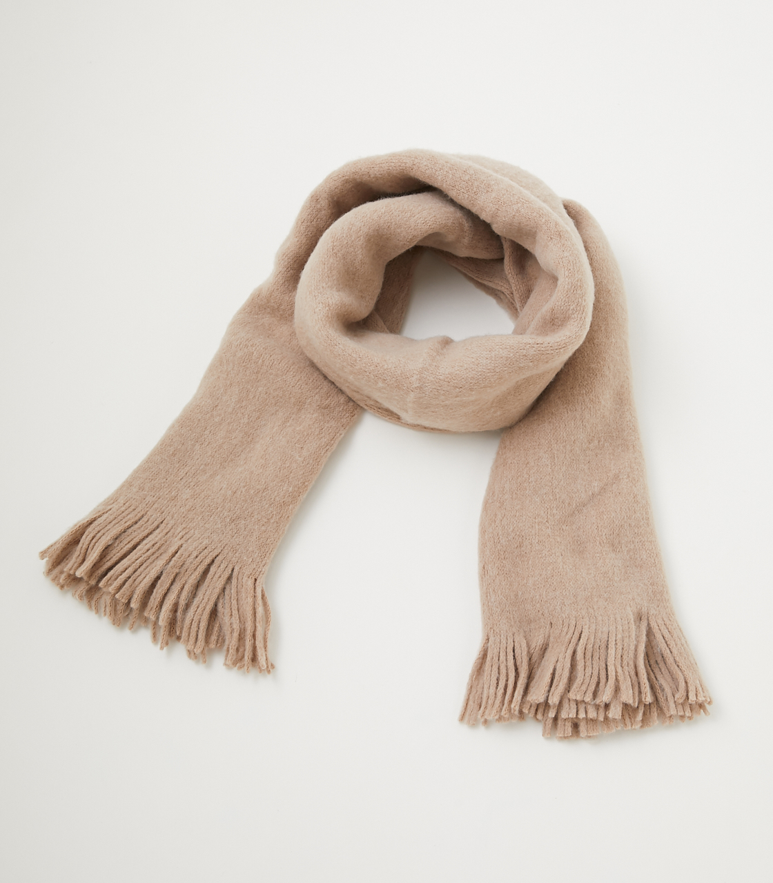 11月17日（金）8:59まで期間限定価格】KNIT FRINGE STOLE/ニット