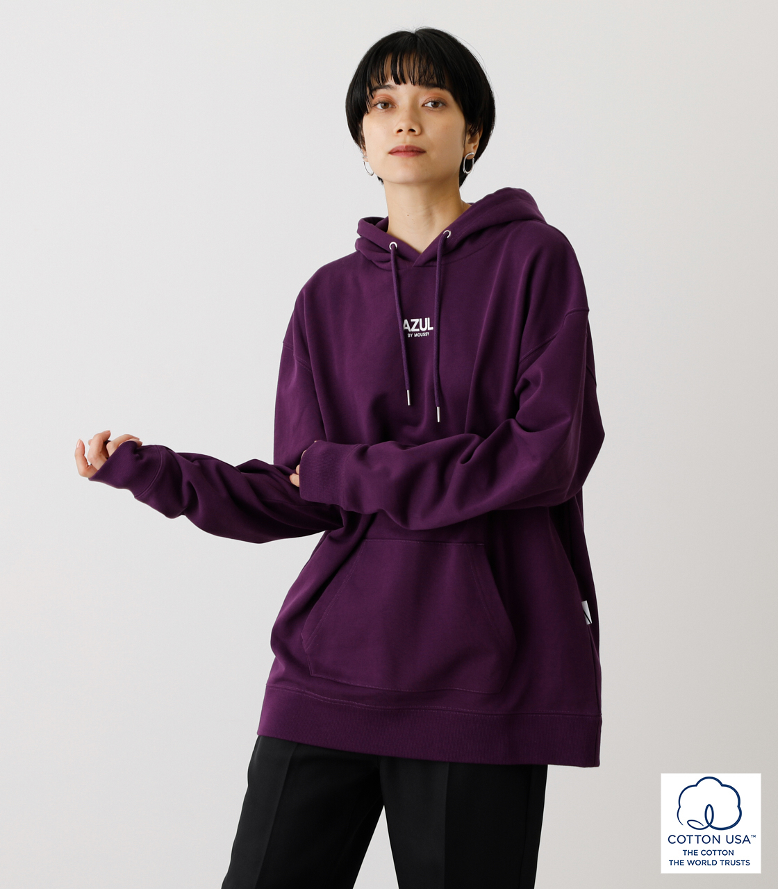 ONS LOGO PARKER/ONSロゴパーカー｜AZUL BY MOUSSY（アズールバイマウジー）公式通販サイト