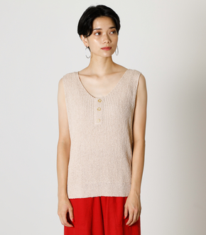 FRONT BUTTON KNIT TANK/フロントボタンニットタンク 詳細画像