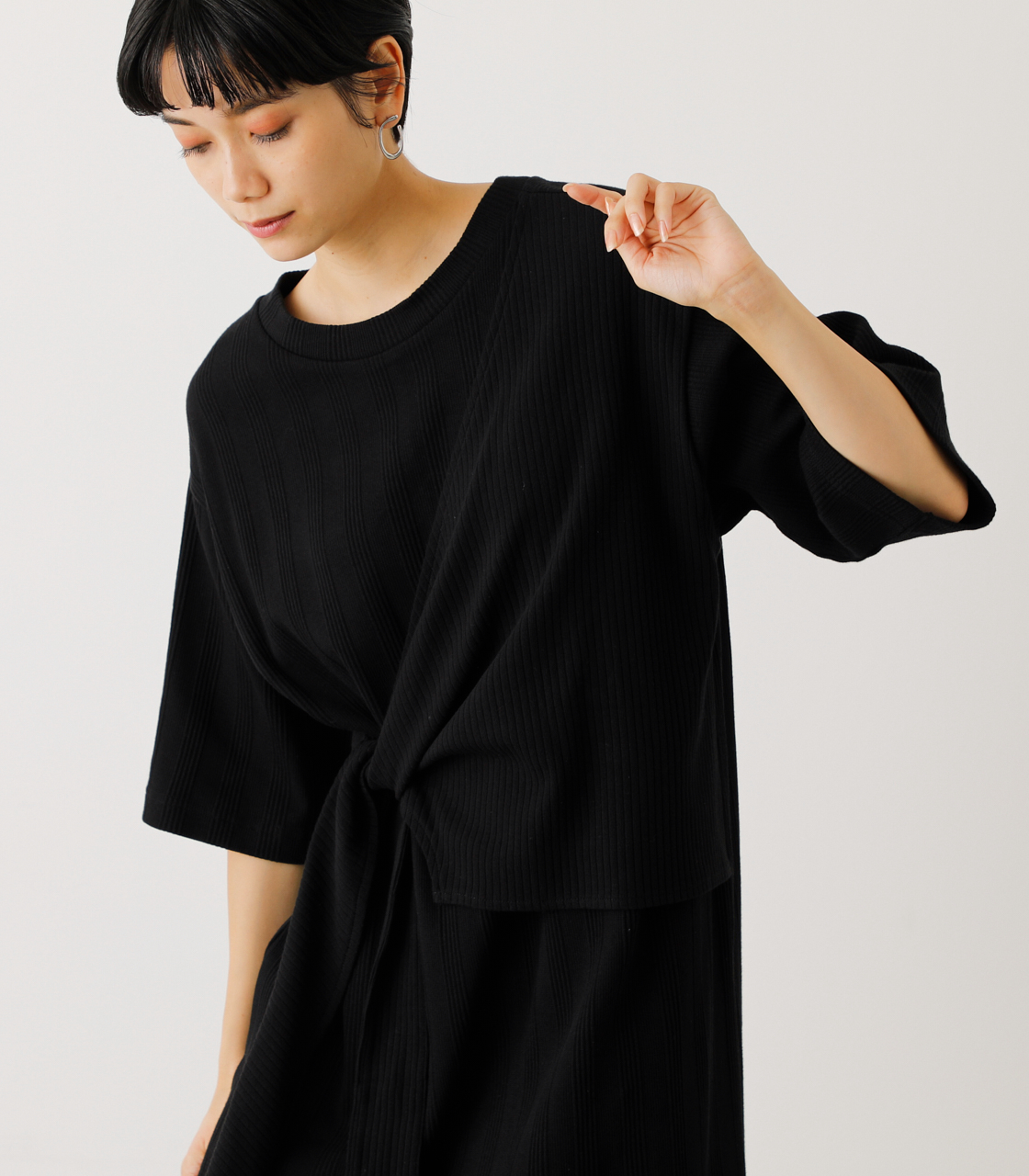LAYERED ONEPIECE/レイヤードワンピース 詳細画像 BLK 2