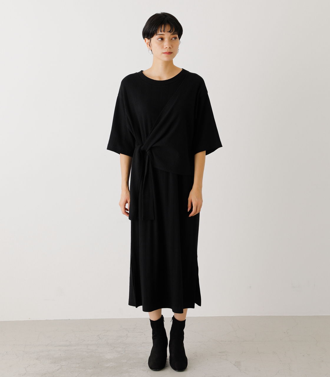 LAYERED ONEPIECE/レイヤードワンピース 詳細画像 BLK 4