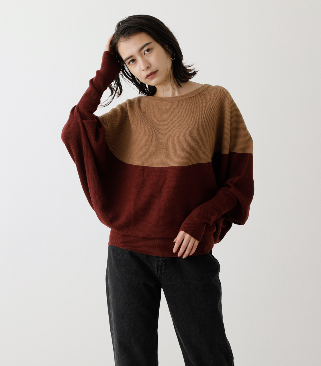 NUDIE CIRCULAR DOLMAN KNIT PO/ヌーディーサーキュラードルマンニットプルオーバー