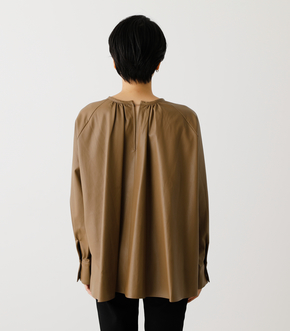 ECO LEATHER GATHER TOP/エコレザーガータートップ 詳細画像