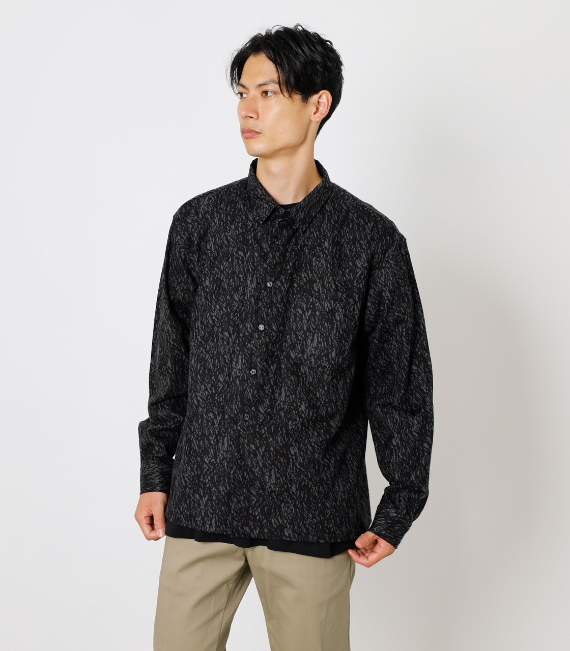 Abstract Pattern Shirt アブストラクトパターンシャツ Azul By Moussy アズールバイマウジー 公式通販サイト