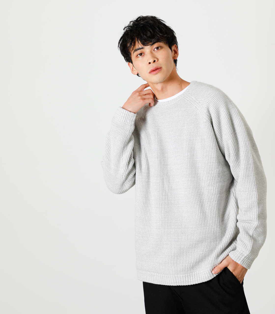 【1月9日(火)8:59まで期間限定価格】REVERSIBLE BOA KNIT/リバーシブルボアニット