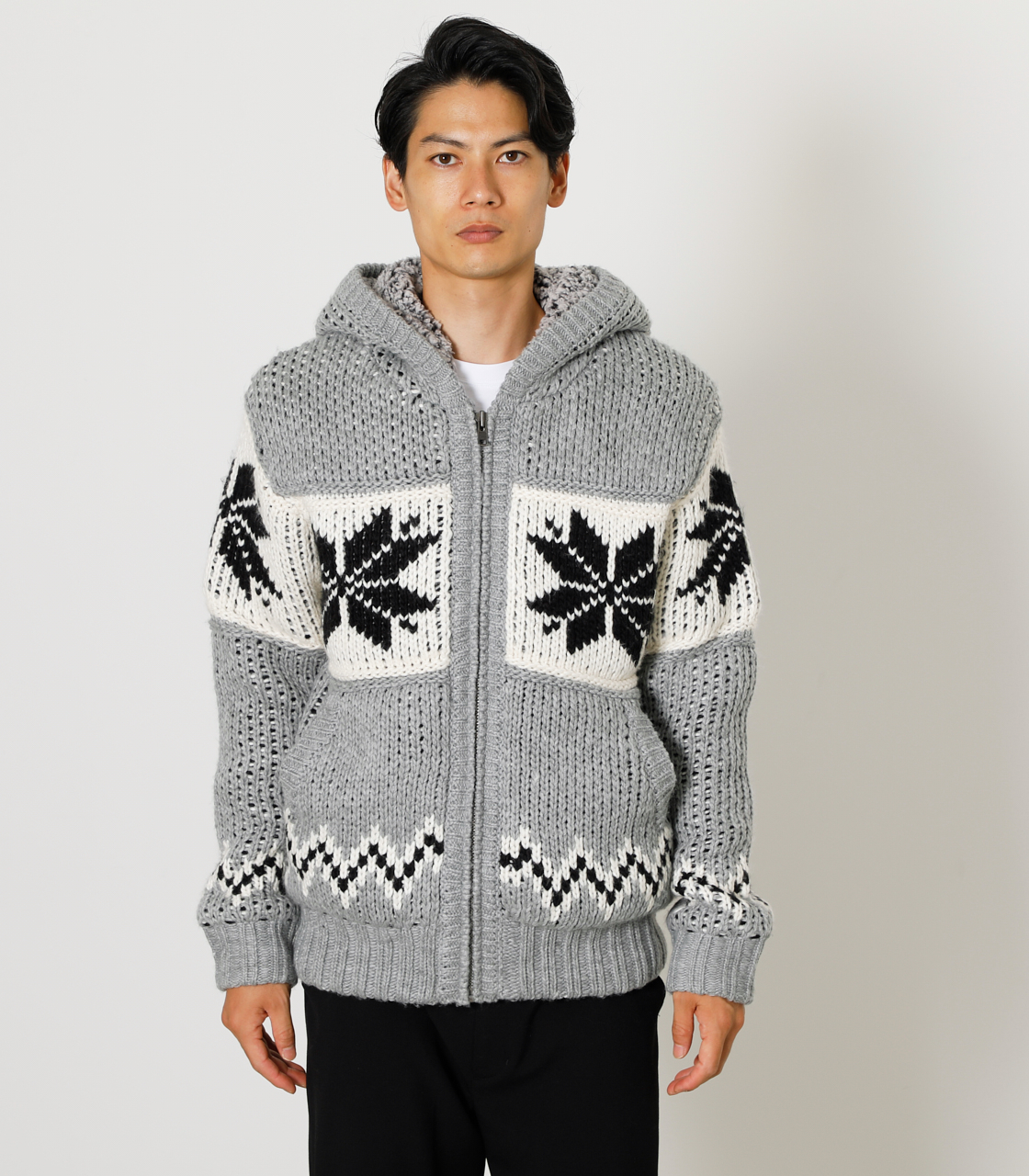 COWICHAN HOODIE KNIT/カウチンフーディニット
