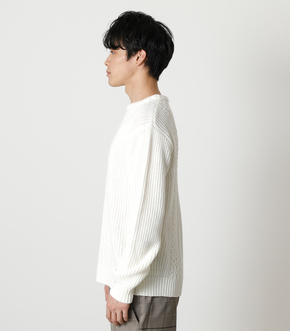 CABLE KNITTING PULLOVER/ケーブルニッティングプルオーバー｜AZUL BY