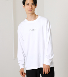 SIMPLE LOGO LONG TEE/シンプルロゴロングTシャツ