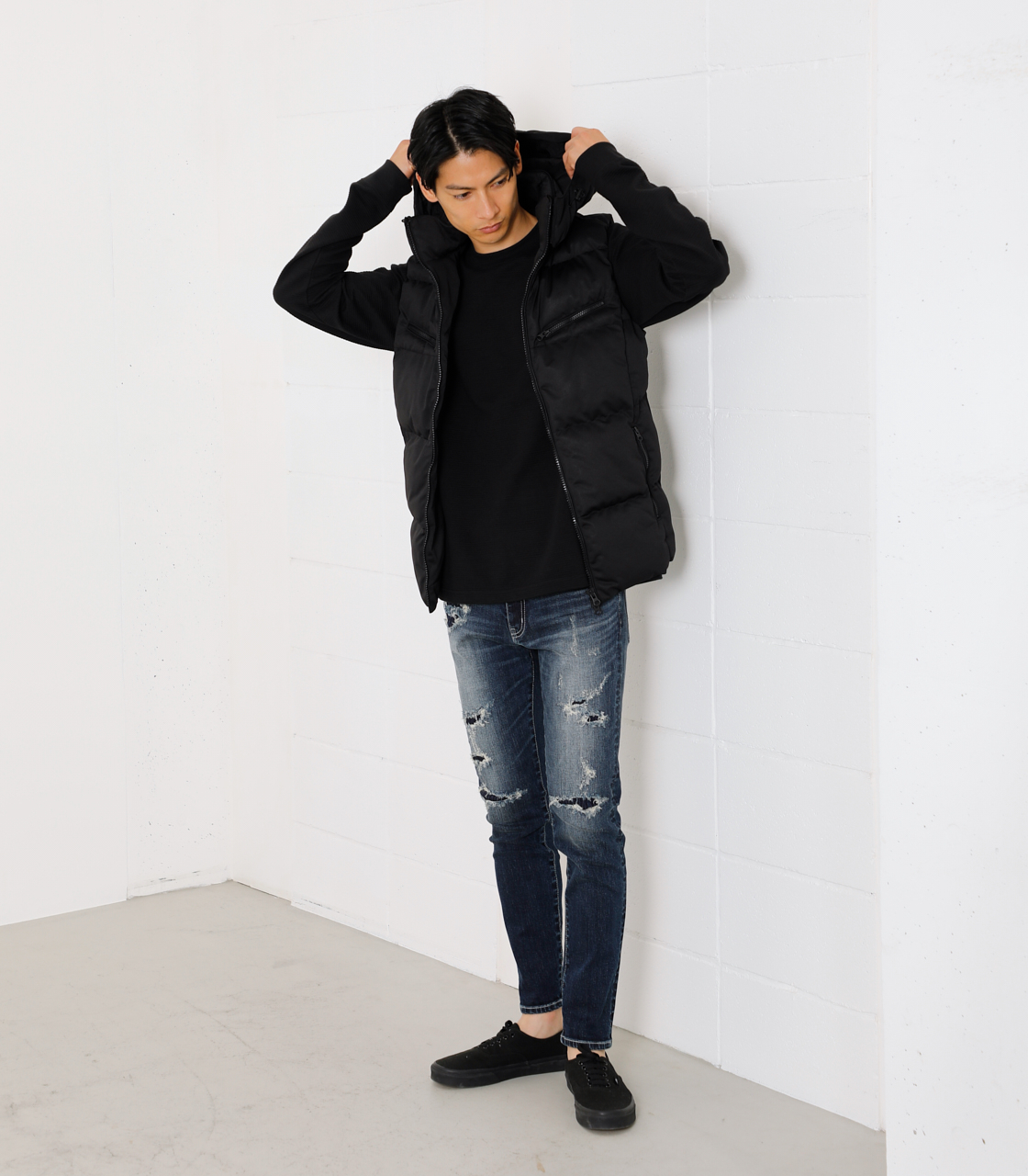 VINTAGE REPAIR SKINNY/ビンテージリペアスキニー｜AZUL BY MOUSSY 