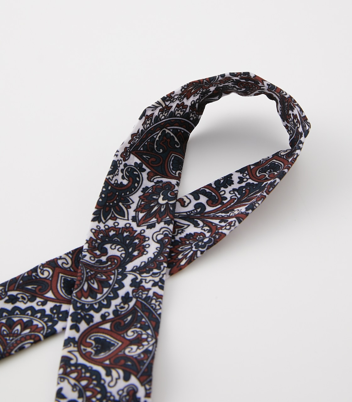 FLOWER PAISLEY SCARF NECKLACE/フラワーペイズリースカーフネックレス 詳細画像 柄NVY 3