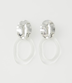 CLEAR ROUND EARRINGS/クリアラウンドピアス