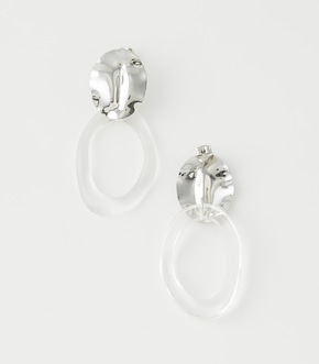 CLEAR ROUND EARRINGS/クリアラウンドピアス 詳細画像