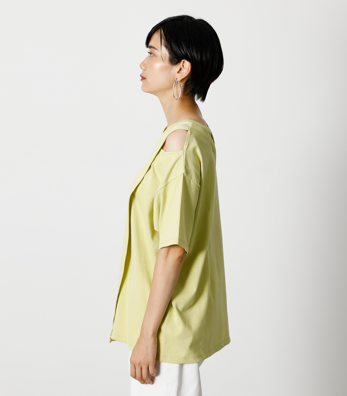 BIG LAYERED TOPS/ビッグレイヤードトップス 詳細画像 LIME 5