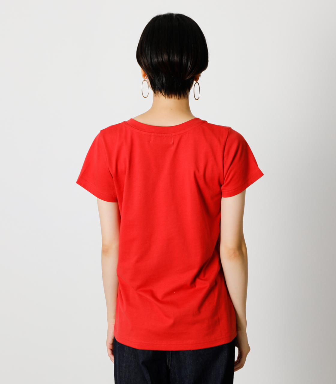 ON N'A V NECK TEE/オンナVネックTシャツ 詳細画像 RED 6