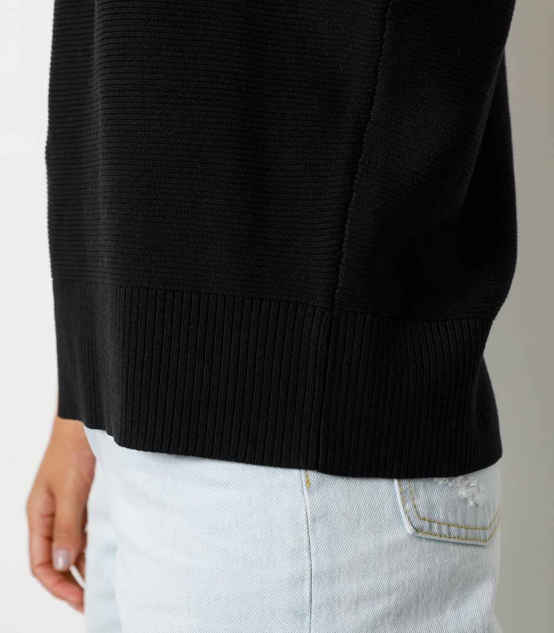 LOOSE PANEL KNIT TOP/ルーズパネルニットトップ 詳細画像 BLK 9