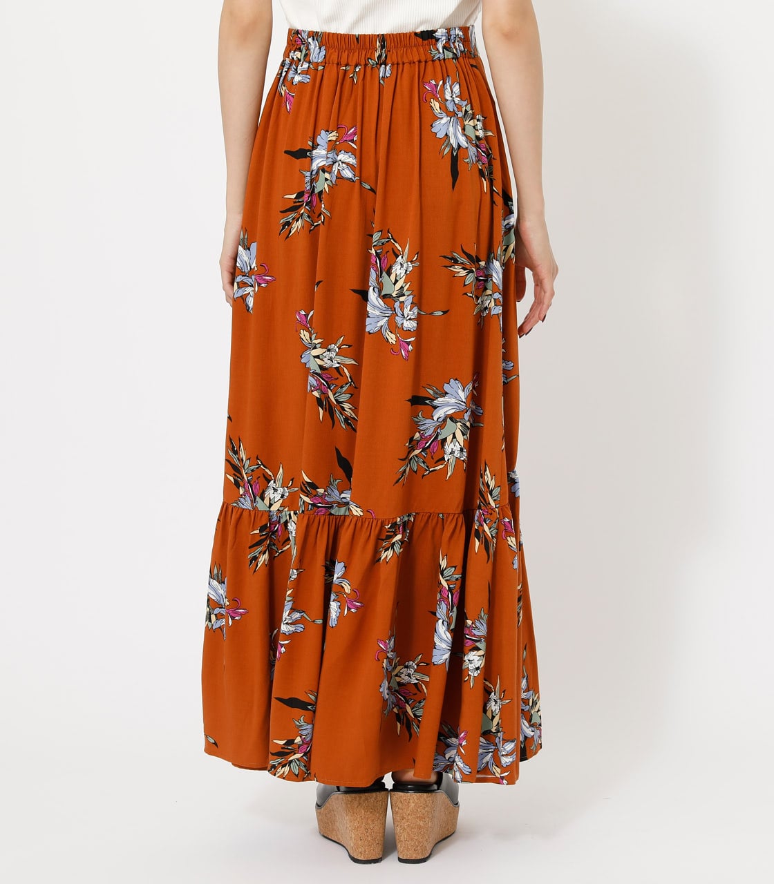 MOUSSY 花柄マーメイドスカート 1 - ロングスカート