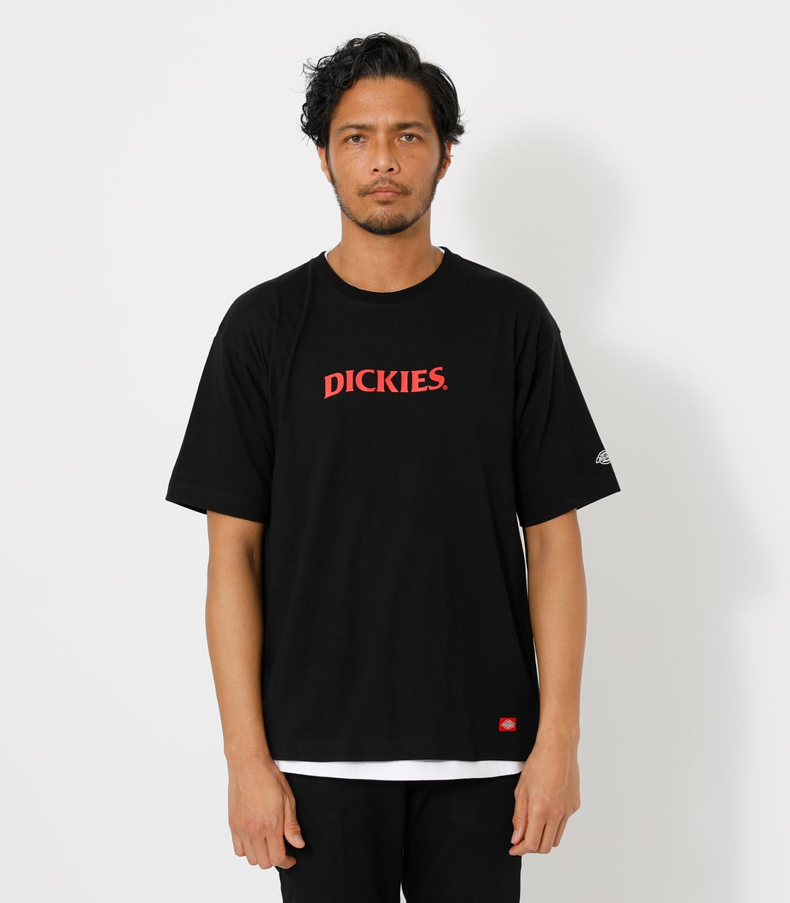 DICKIES×AZUL RED PRINT TEE/DICKIES×AZULレッドプリントTシャツ 詳細画像 BLK 6