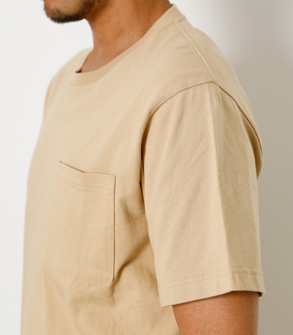 COLOR PIGMENT LIKE POCKET TEE/カラーピグメントライクポケットTシャツ 詳細画像 L/BEG 8