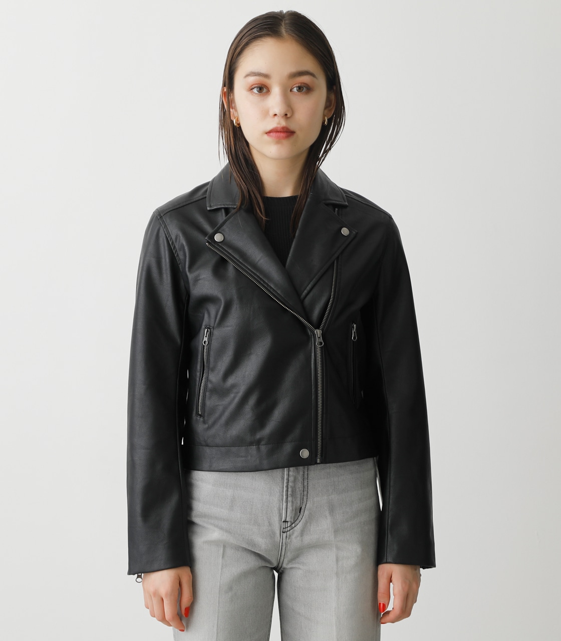 FAUX LEATHER RIDERS/フェイクレザーライダース｜AZUL BY MOUSSY