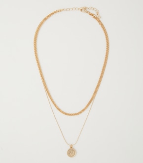 DOUBLE CHAIN COIN NECKLACE/ダブルチェーンコインネックレス