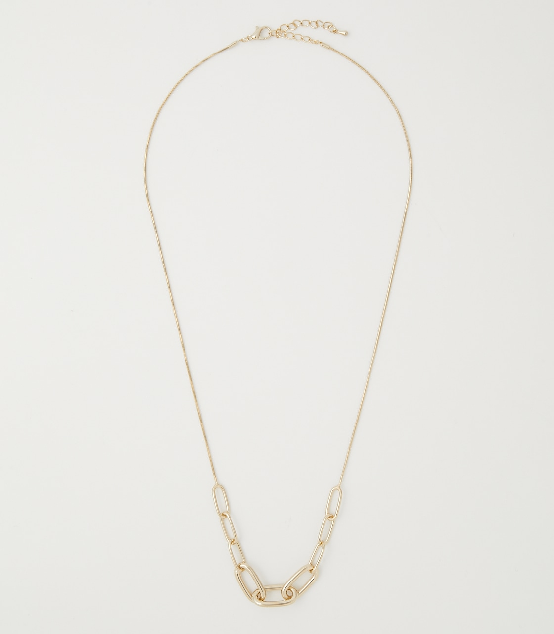 SYMMETRY CHAIN NECKLACE/シンメトリーチェーンネックレス 詳細画像 L/GLD 1